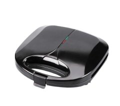 Black Interchangeable Plates 2 Slice Sandwich Maker
