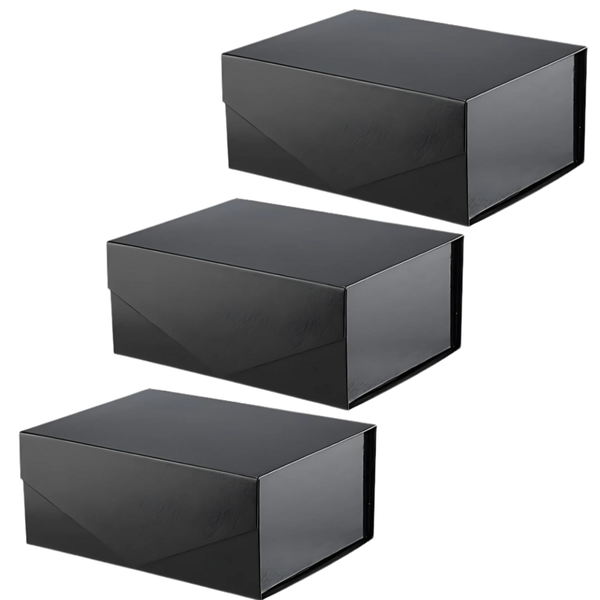 Bestby - 30x20x10cm Collapsible Gift Box with Magnetic Closure (3 Pack)