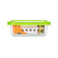 Harry's Homeware 370ML F/Lock Rectangle Borosilicate Food Container
