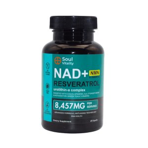 Soul Vitality NAD+ NMN Alternative Resveratrol Urolithin-a Complex- 60 caps