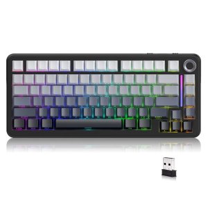 FREE WOLF F75 Gaming Keyboard, Wireless Bluetooth 75% Custom for PC Mac