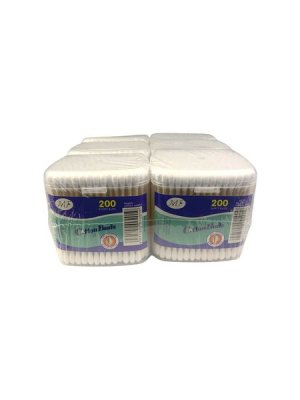 6 Pack Cotton Buds (200 per Pack) | Soft &amp; Gentle | Multi-Purpose Use