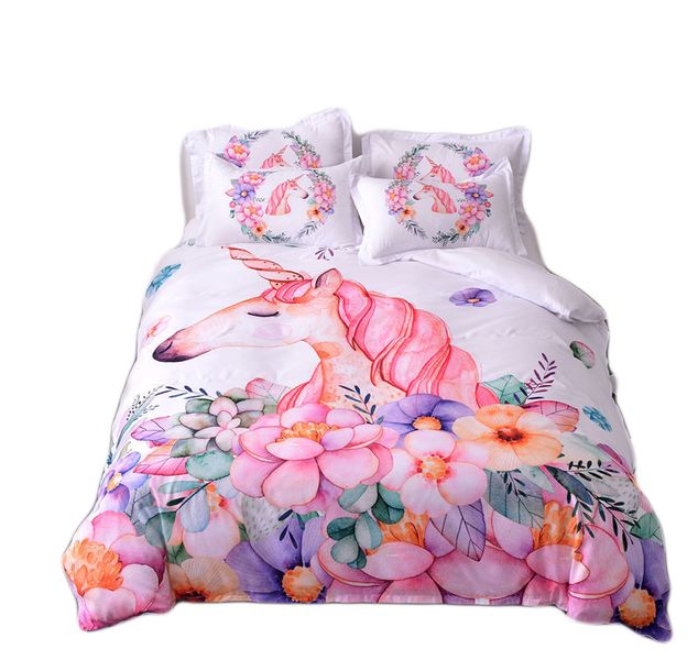 Kidsrock Garland 3D Fresh Watercolor Unicorn Bedding
