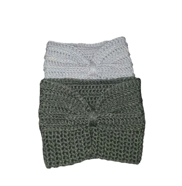 Messy Bun Beanies Grey Set