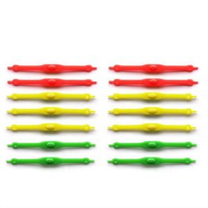 Shoeps Elastic Shoelaces - Glow-in-the-dark Mix