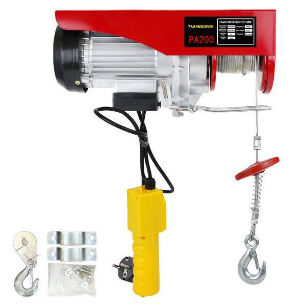 TIANGONG - Electric Hoist Crane,510W Electric Winch for Garages Warehouses