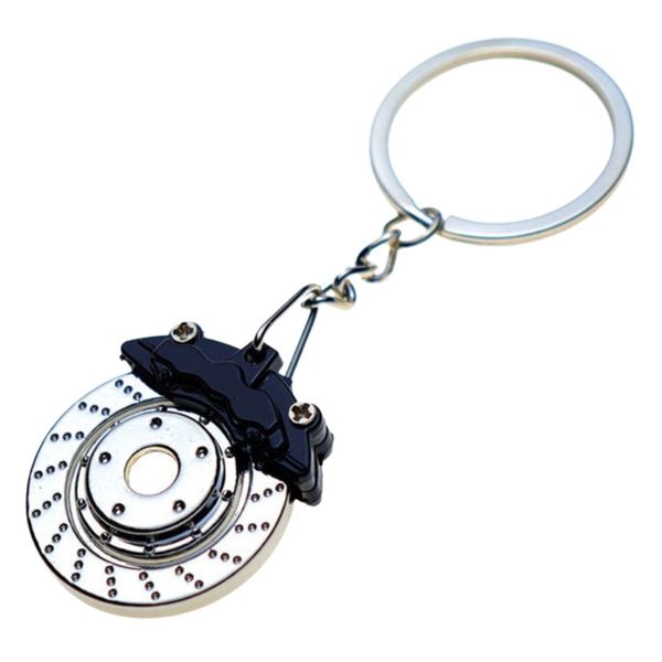 Disk Brake Caliper Keychain - Red and Silver