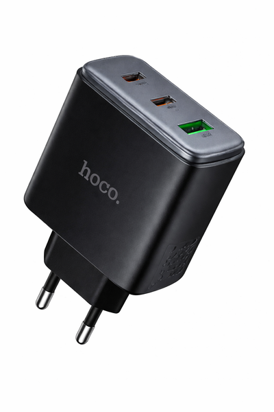 HOCO C160a 65W GaN Fast Charger USB C PD Wall Charger 3 Port Adapter