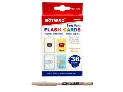 Motarro Children Early Development Body Parts Flash Cards With ReVibe Pen