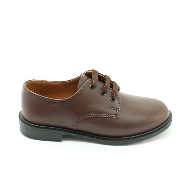 Toughees Hank Lace up Infant Boys Brown School Shoes