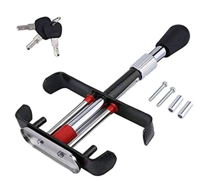 Car Brake Clutch Pedal Anti Theft Adjustable Security Clamp Lock