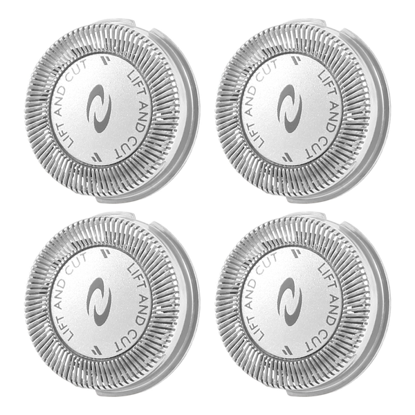 4Pcs Shaver Head Blade For Norelco Hq3 Hq30/Hq32/Hq36/Hq300 Silver