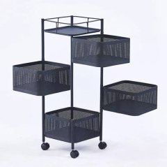 Multi-layered movable storage shelf