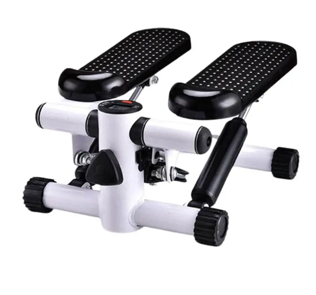 Stepper Exercise Machine with Resistance Bands and LCD Monitor