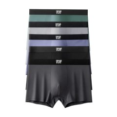VSP Men's Stretch Boxer Briefs Soft and Breathable Underwear - 5 Pack