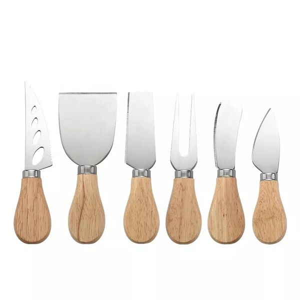 6 Pieces Cheese Kitchen Knife Stainless Steel Set