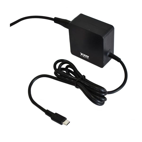 Port Connect 45W Type-C Notebook Power Supply - Black