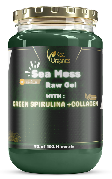 Kea Organics - Sea Moss Gel with Green Spirulina + Collagen - 375ml