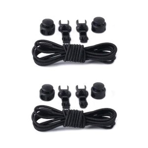 Killer Deals Elastic Lazy No-Tie Speed Silicone Shoelaces Laces - 2 x Combo