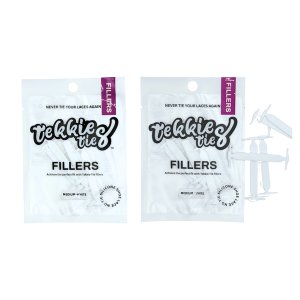 Tekkie Ties Medium White Fillers