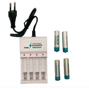 Aerbes AB-CD02 600MAH 4 Slot AA &amp; AAA Rechargeable Battery Charger set