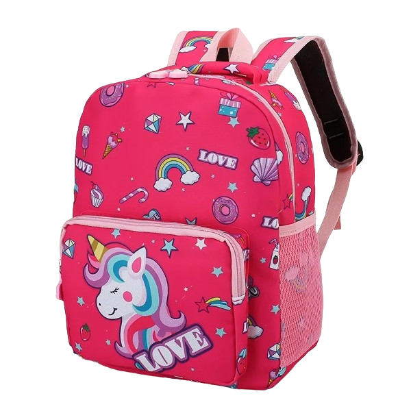 Kids Unicorn Rainbow Print Backpack for Girls