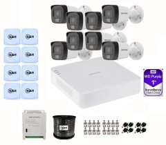 Hikvision 8CH Smart Hybrid Light Kit - 1TB - New SBR Bundle