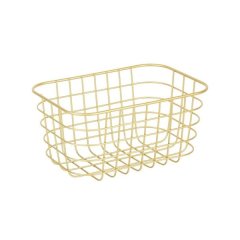 Sensea Metal Storage Basket - Gold