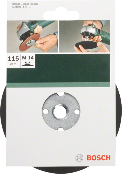 Sanding pad for angle grinders clamping system 115 mm