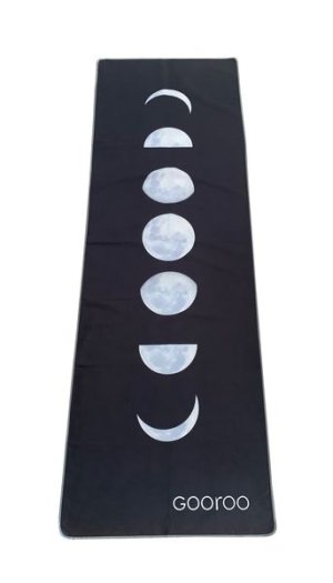Gooroo Premium Yoga + Fitness Towel | Moon Phases