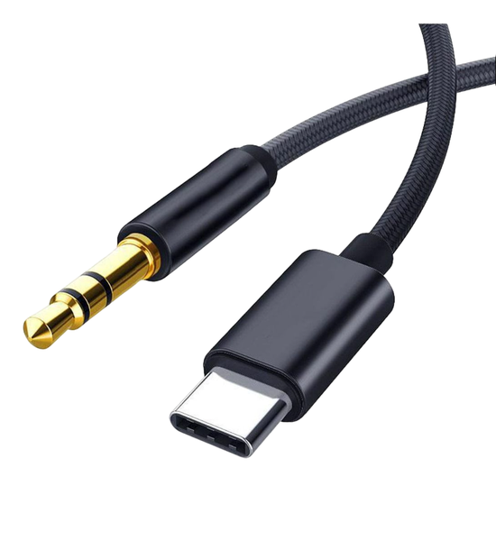 Hi-Fi Stereo Type -C to Aux Male Audio Data Cable for Car Radio/Headphones