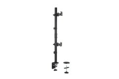 Kensington Vertical Stacking Dual Arm - Clamped - Holds 2 x 32" Screens