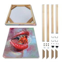 Spoonkie Super-Easy Assemble DIY Canvas Picture Frame Kit - 70 x 100cm