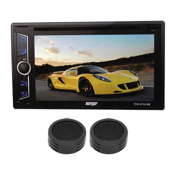 Targa TDD-670USB 6.2" Touchscreen Multi-Media Player &amp; Evo Tweeters