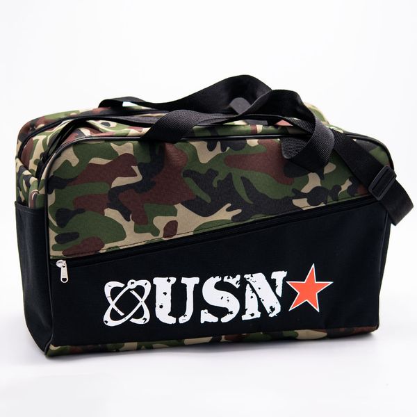 USN Camo and Black Tog Bag