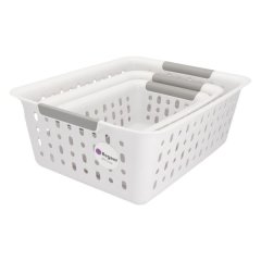 Regent Plastic Harmony Basket White 3Pce Value Pack (A,B &amp; C),