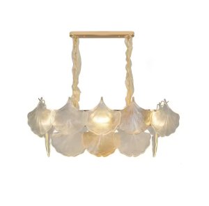 DrLight New Modern Shell Glass Ceiling Chandeliers - Cylinder Shape 70cm
