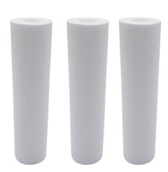 10" Poly Prop PP Sediment Water Filter Cartridge - Set of 3
