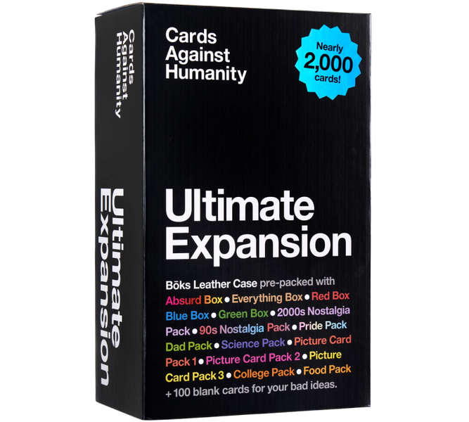Cards Against Humanity Ultimate Expansion Set in Boks Storage Case