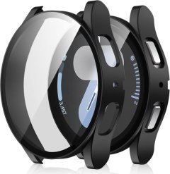 Screen Protector Case Compatible with Samsung Galaxy Watch 7 Case 40mmBlack