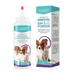 Dogs and Cats Ear Cleaner-Ear Cleaning Powder-Promotes Relief from Itching