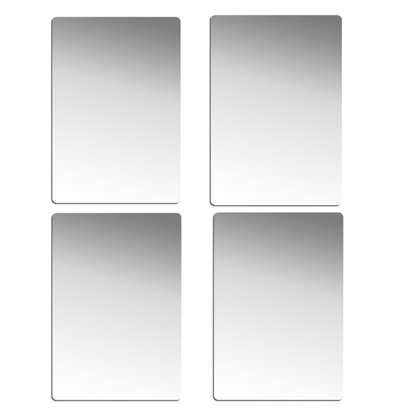 4 PCS Self-Adhesive Acrylic Mirror Small Frameless Mini DIY Wall Mirror