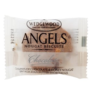 Angels Honey Nougat Biscuits-Belgian Chocolate Single Serving-Box of 60