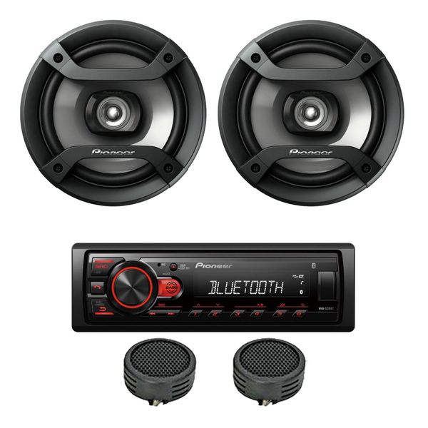 Pioneer MXT-S236BT Car Audio Combo &amp; Evo Tweeters