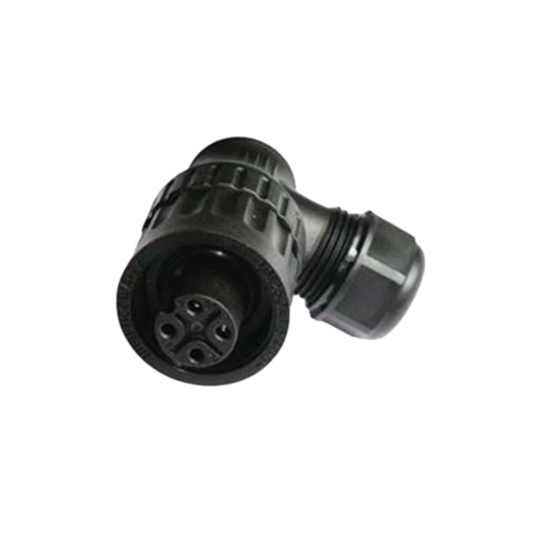 CA3WLD-I-ECN Circular Connector RD24 4-Pole Female Angled IP67