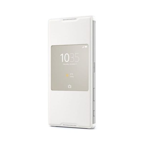 Sony Phone Case with Style Cover Windows For Sony Xperia Z5 - White