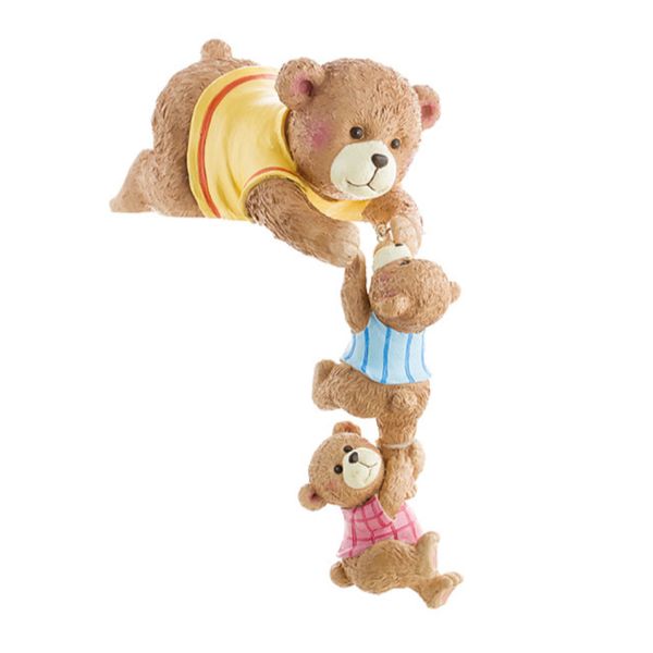 Decor 3 Bears Hanging Statue Ornament 29cm