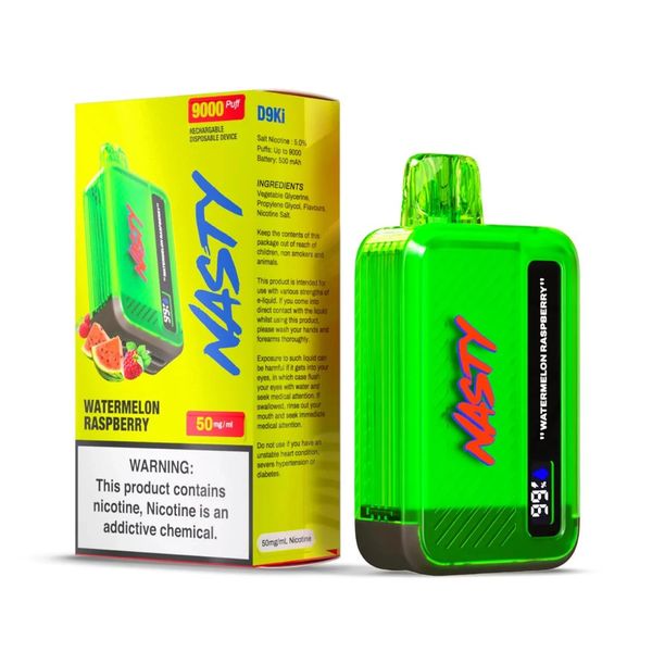 Nasty Disposable Vape Watermelon Raspberry 9000 Puff