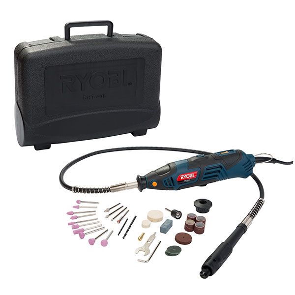 Ryobi CHT-40K Mini Tool Kit 130W With 44 Piece Accessory &amp; Flexible Shaft