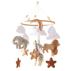Little Luna Animal Kingdom Mobile | Baby crib rattle